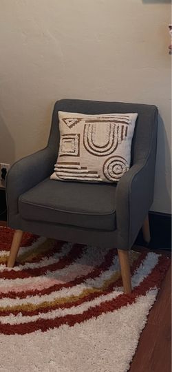 Charcoal Grey Lounge Chair
