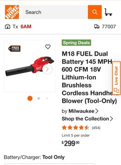 MILWAUKEE DUAL BATTERY BLOWER! STRONG 💪.
