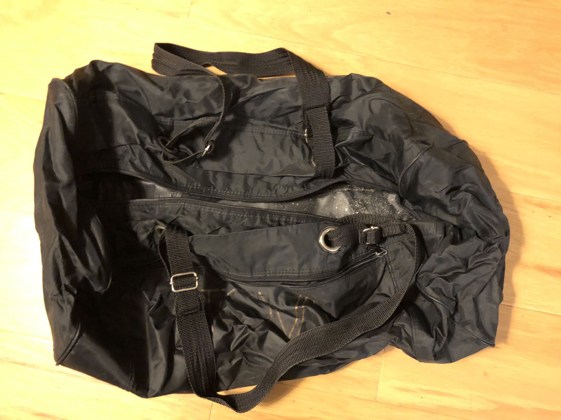 Heavy Duty Duffle Bag - 10x11x20 Inches (Black)