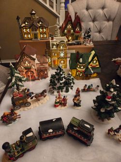 Lighted village