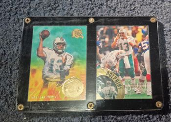 Dan Marino Football Card Lot in Display Case
