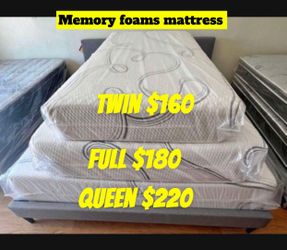 Memory foam mattresses / all sizes available