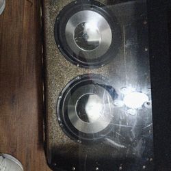 2- 10 Inch Subwoofers In A Custom Box 