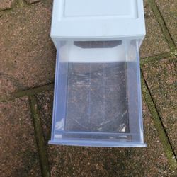 Stackable Storage Drawer, Plastic Drawer Organizer with Clear Doors for Pantry, Bedroom, Closet, Desk, Kitchen, Home and Office De-Clutter, Store Unde