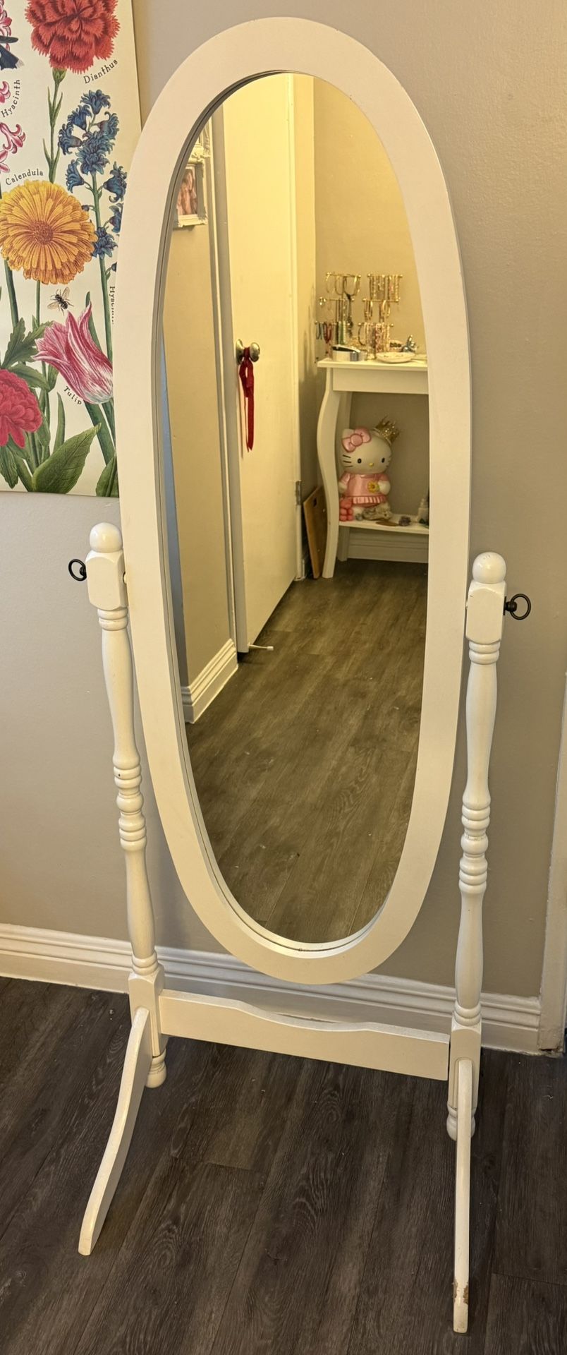 White Full Length Mirror 