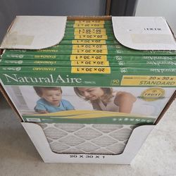 New Flanders PrecisionAire NaturalAire Standard Pleat Air Filter 20x30x1 , 11-Pack