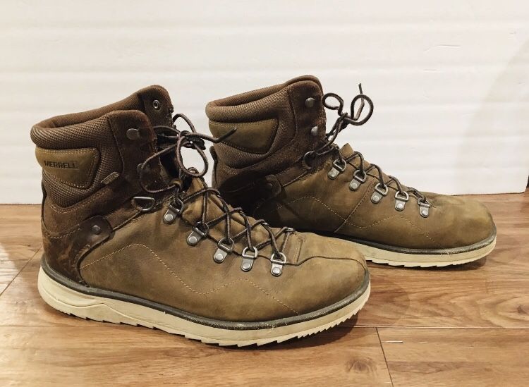Mens Size 11 MERRELL Epiction Polar Waterproof J23675 Boulder Trekker Brown