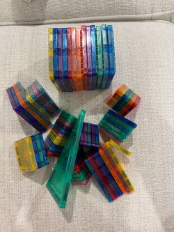 Magnetic Building Tiles – Colorful Mixed Lot