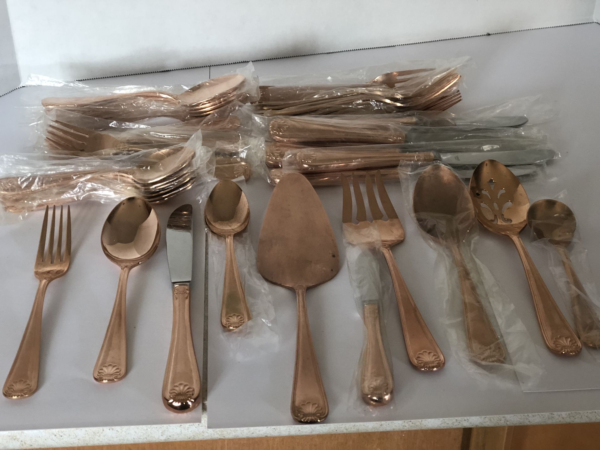 Towle Rose Gold Flatware-Santa Barbara Pattern-45 Pieces by Towle