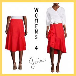 NWT Women’s Designer Joie Chesmu Salsa Skirt Sz:4