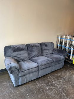 Blue Recliner Sofa