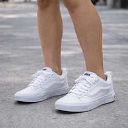 Leather vans women’s Size 8