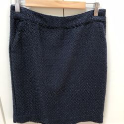 Navy Pencil Skirt