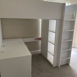 Ikea Smastad Loft Bed With Desk And Storage 