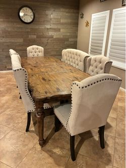 Solid wood dining set