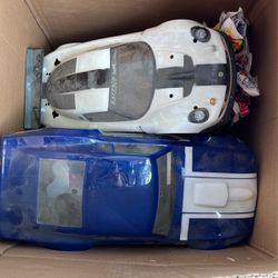 RC Cars 3 Boxes Of Used Cars With Spare Shell