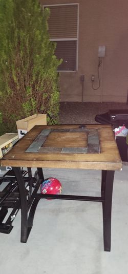 Coffee And 2 End Tables Solid Wood And Rock