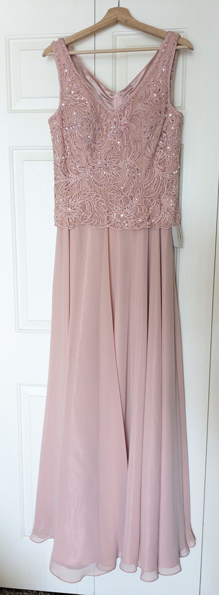 Cameron Blake Gown- Blush- Pink Rhinestones- Size 10