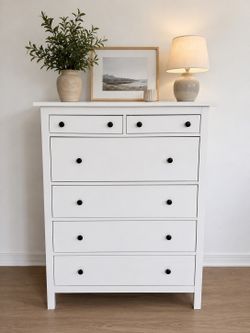 IKEA HEMNES 6-Drawer Dresser - White - Excellent Condition