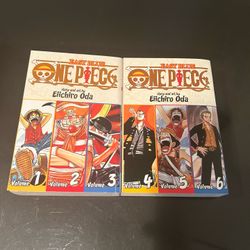 One Piece Manga 1-6 