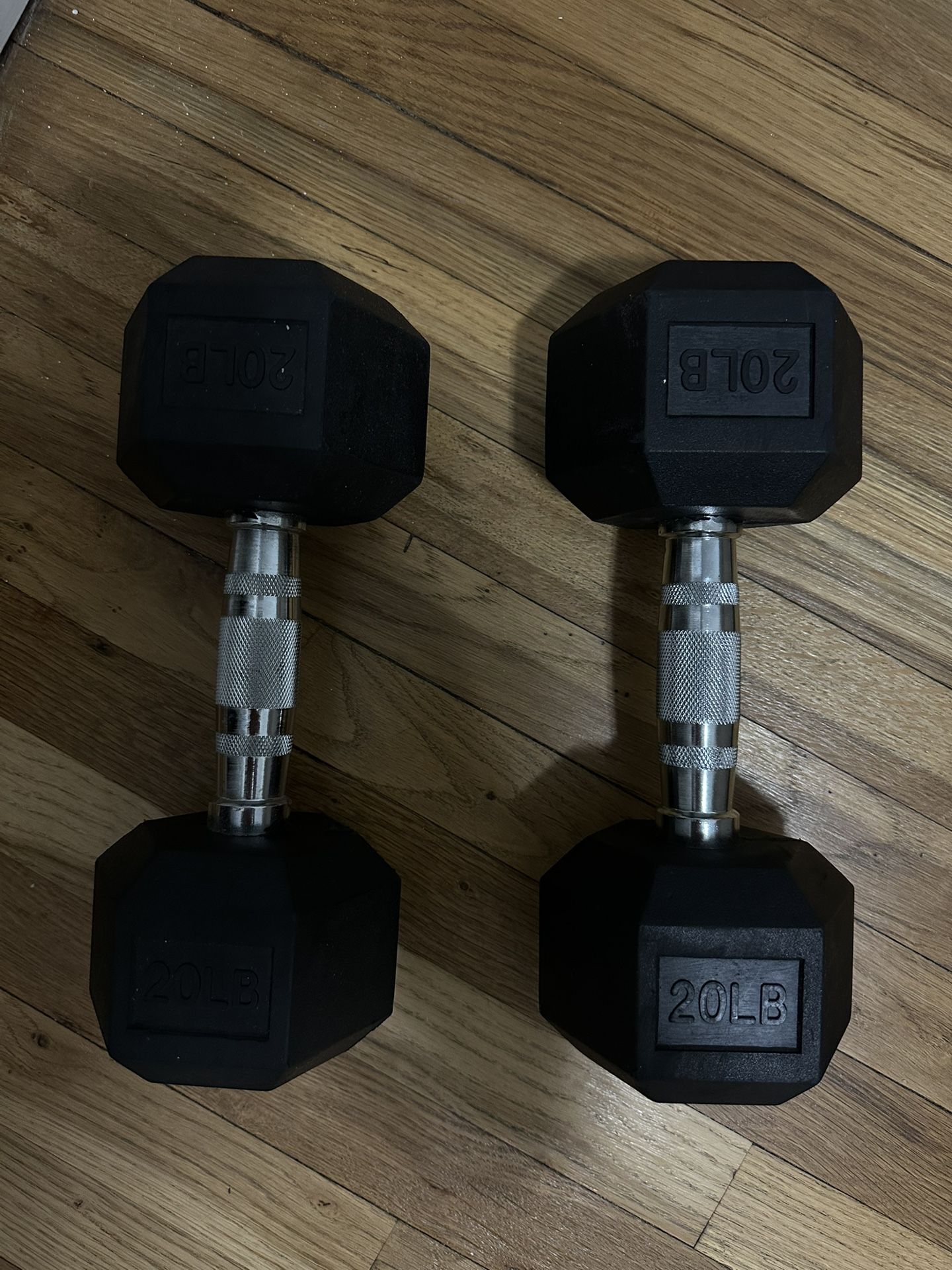 TWO 20 LB WEIGHTS