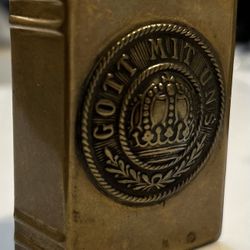 Vintage WWI Imperial German Brass Matchbox Sleeve 