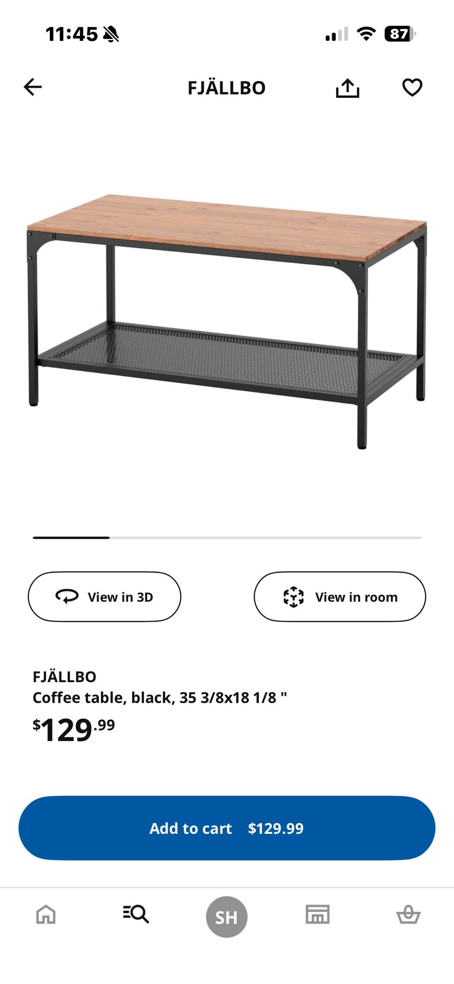ikea coffee table