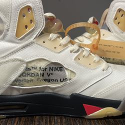 Air Jordan 5 Off White Sail NEW size 12 