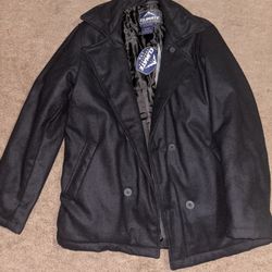 Men’s Black Peacoat