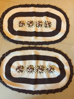 Handmade crochet rugs