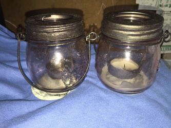 Jar tealight "candle light" holders