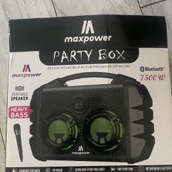 Max Power Party Box Karaoke Machine (brand New)