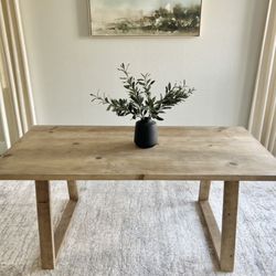 6FT X 3FT Solid Wood Modern Rustic Farmhouse Dining Table 