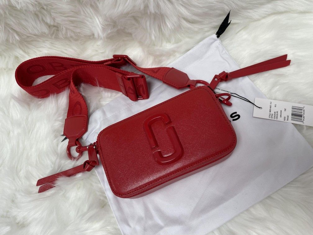 Marc Jacobs Snapshot Crossbody Bag Sandcastle Geranium