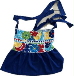 Girls peplum style bikini top