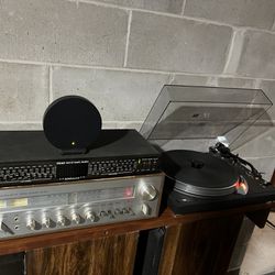 Stereo Receiver , Turntable And Equalizer 