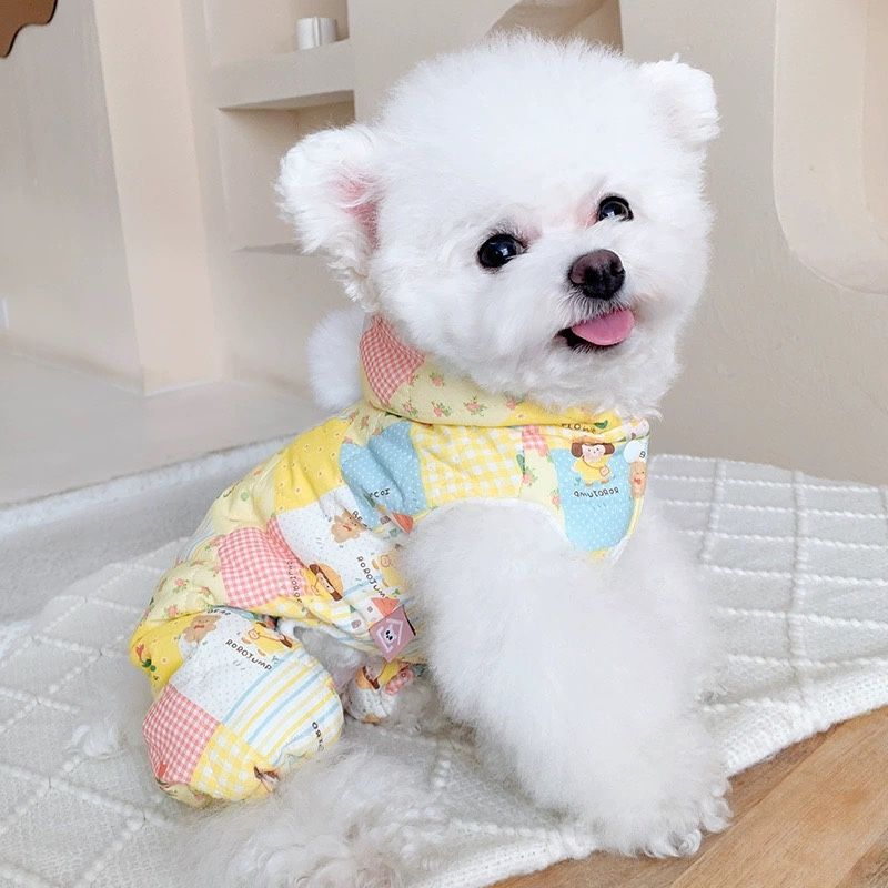 Winter Dog Jumpsuit, Warm And Stylish Clothes For Small Dogs At Home Or Outdoor