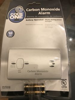 Code one carbon monoxide alarm