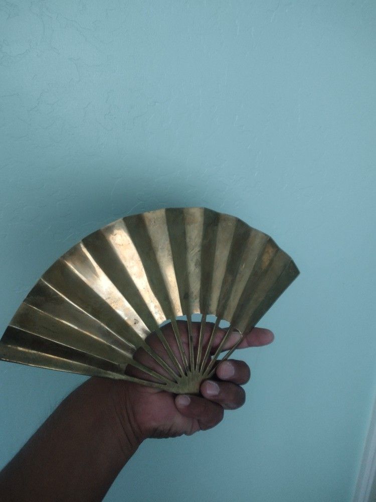 Vintage brass fan...