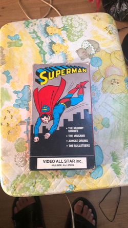 Superman Cartoon from the 1940s on VHS Tape