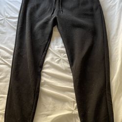 High Rise Black Sweatpants 