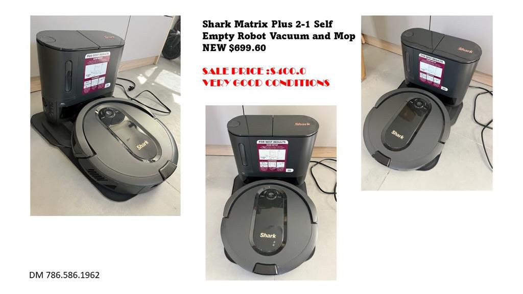 Shark Matrix Plus 2-1 Self Empty Robot Vacuum And Mop