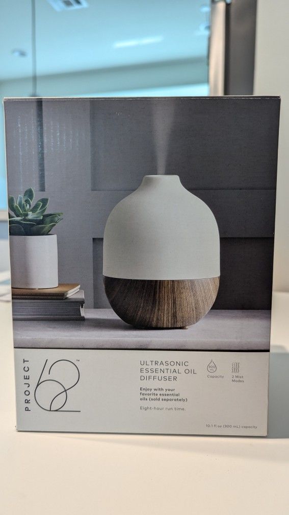 Ultrasonic Essential Oil Modern Diffuser Humidifier 8 Hour 