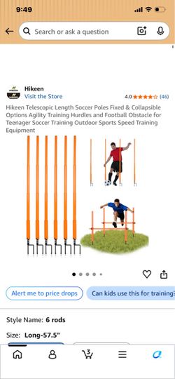 New in box telescopic soccer poles fixed and collapsible