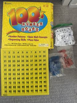 Learning Resources Hundred Number Board, Plastic, Ages 5+
