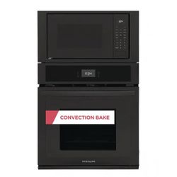 Frigidaire 27 in. Electric Built-In Wall Oven and Microwave Combination in Black