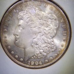 1904-OMorgan Silver Dollar 