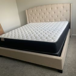 New In Box King Bed Frame +Mattress (Read Description Below)