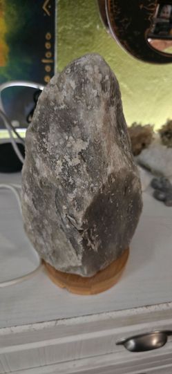 Grey salt lamp