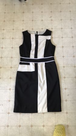 Black and Cream Dress